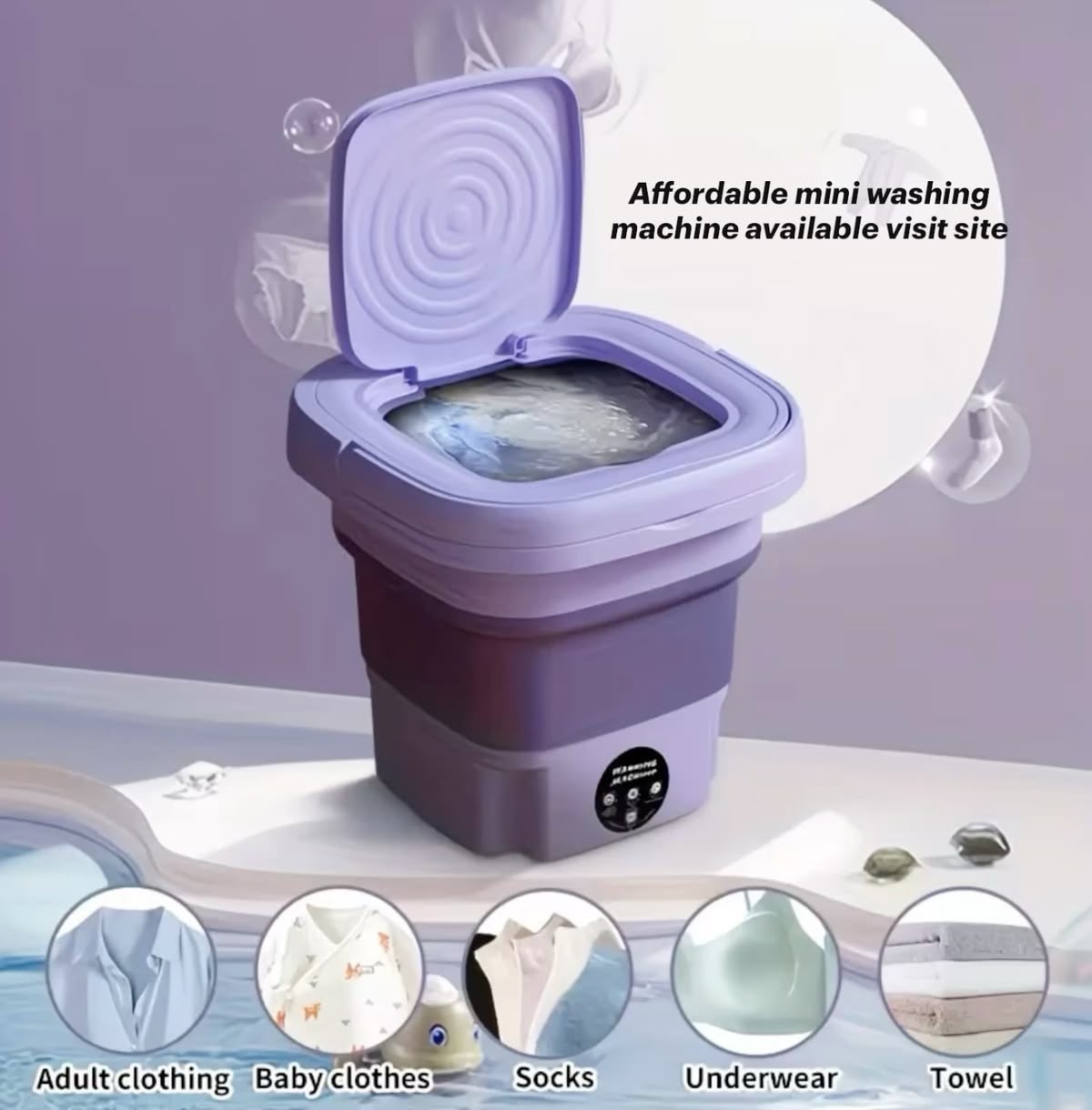 🧺 MINI FOLDABLE WASHING MACHINE