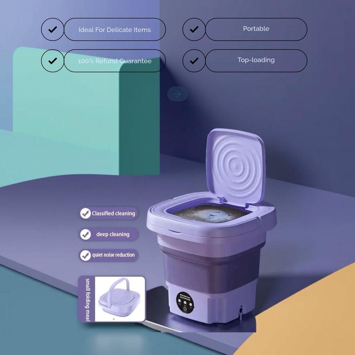 🧺 MINI FOLDABLE WASHING MACHINE